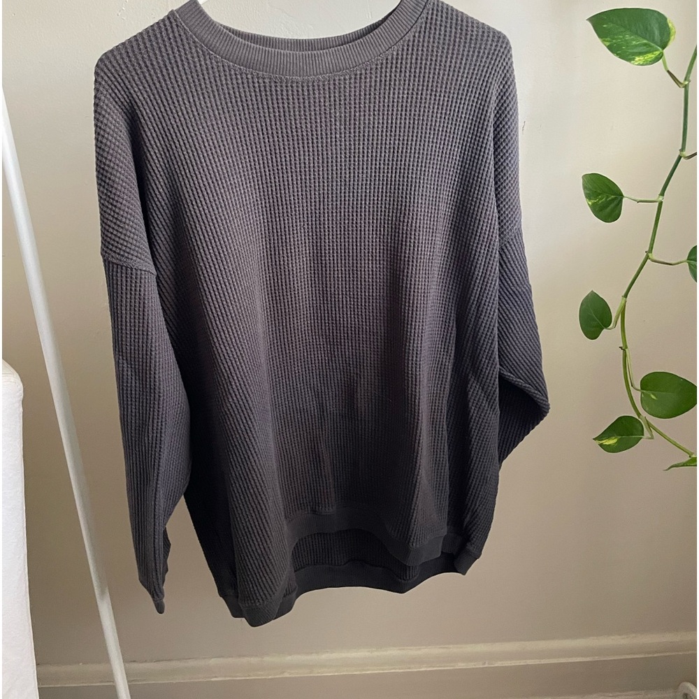 Waffle sweater